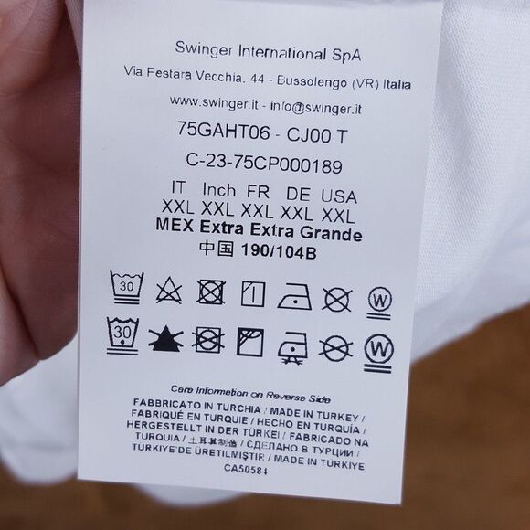 VERSACE COUTURE Shirt Mens XL White Pullover Medallion Logo Short Sleeve T-Shirt - Picture 8 of 12